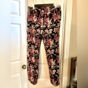 Soft Surroundings Colorful Floral Pants
